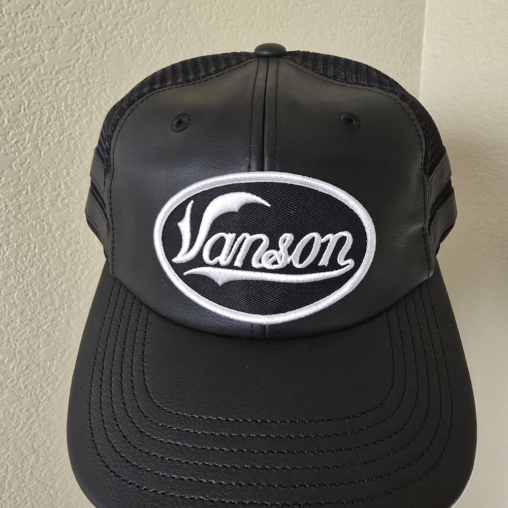 Supreme/Vanson Leather Black Mesh 6-Panel Cap - Picture 3 of 10